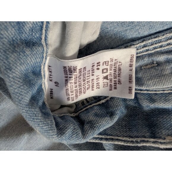 Tommy Hilfiger Womens Light Wash Denim Jeans Size 10 Cotton Casual Straight-Leg - Picture 4 of 6